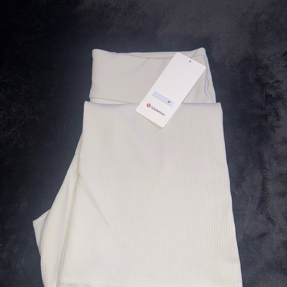 lululemon athletica Pants - Lululemon White High-Waisted Leggings